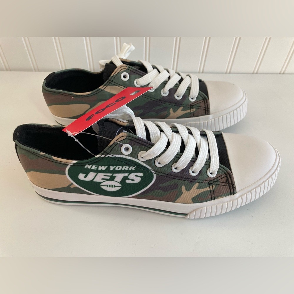NFL Camo Logo Womens' Shoes New York Jets Size 10 New with Tags